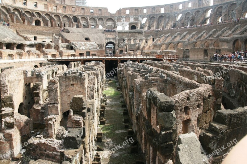 Rome Colosseum Lower Free Photos