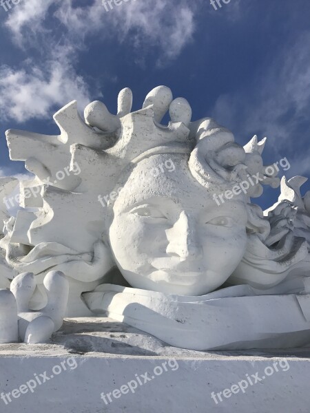 Harbin Sun City Ice Sculpture Free Photos