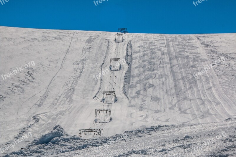 Ski Slope Slope Empty Skiing Free Photos