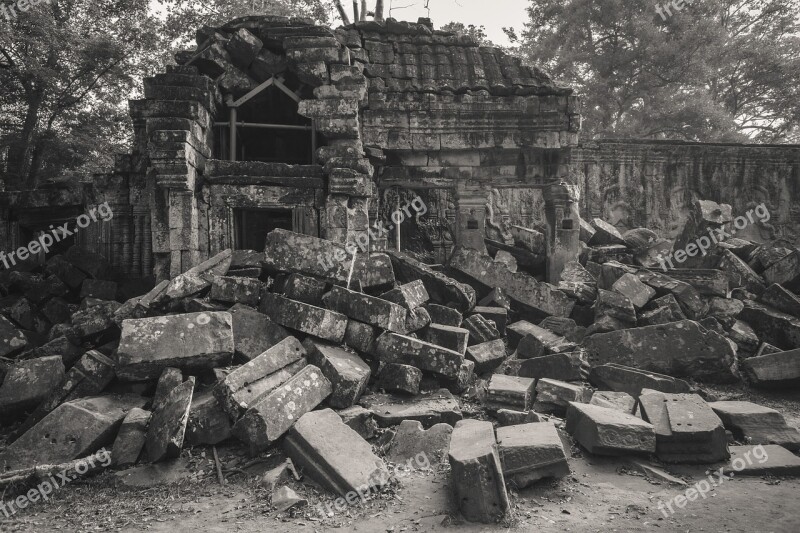 Cambodia Siem Reap Ta Prohm Temple Angkor Angkor Wat