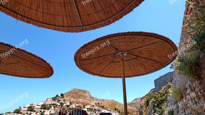 Umbrellas Summer Beach Free Photos