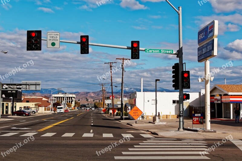 Carson City Nevada Usa America Road