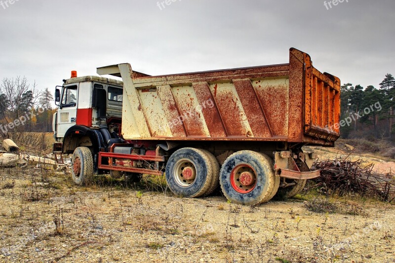 Truck Old Old Truck Transport Traffic