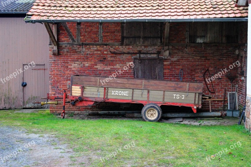 Manure Spreader Crown Farm Old Agriculture