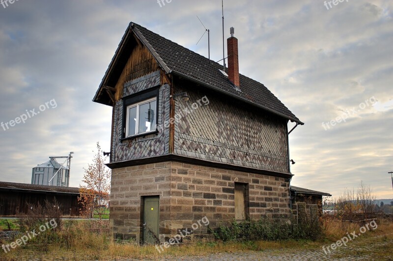 Signal Box Old Railway Old Worn Out Old Signal Box