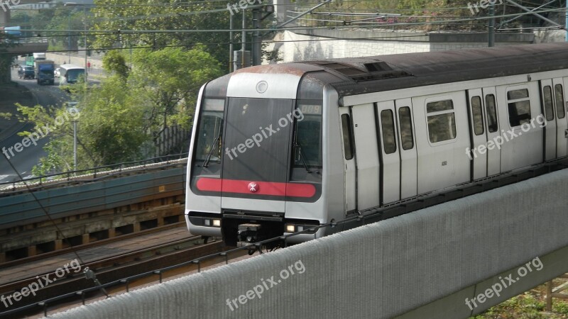 Hongkong Metro Train Rail Railway