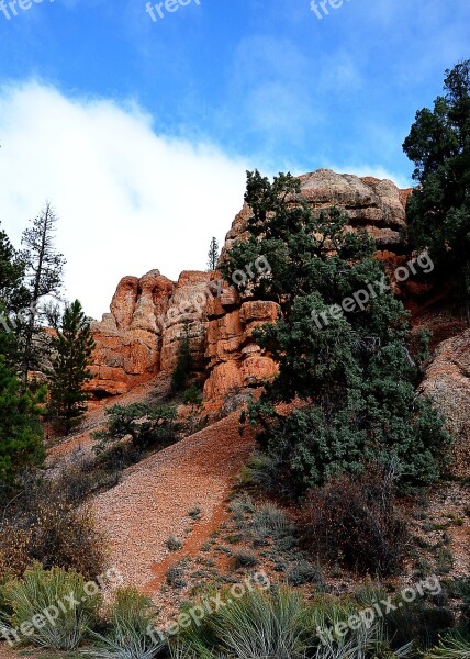 Red Canyon Rock Landscape Free Photos