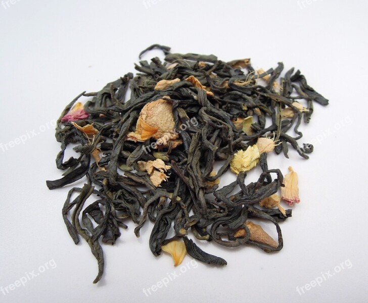 Tea Tea Leaves Green Tea Teacup Dried