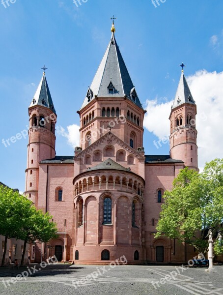 Mainz Cathedral Mainz Sachsen Germany Europe