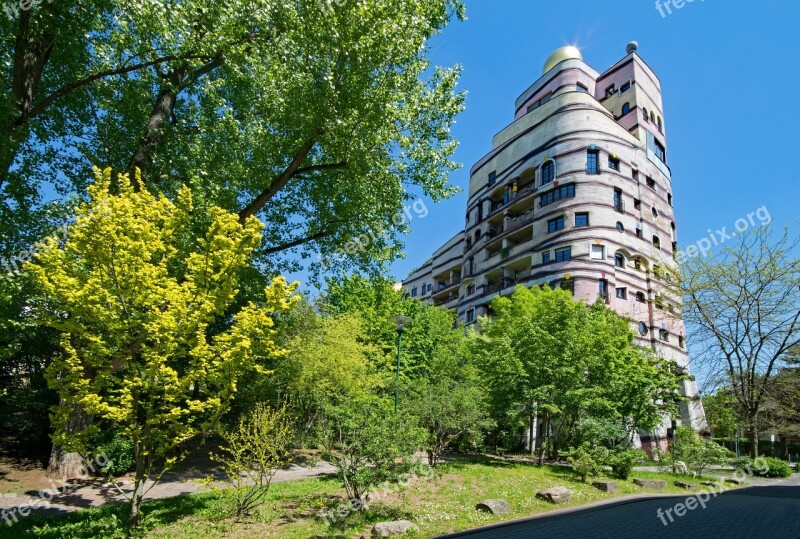 Forest Spiral Hundertwasser House Friedensreich Hundertwasser Art Architecture