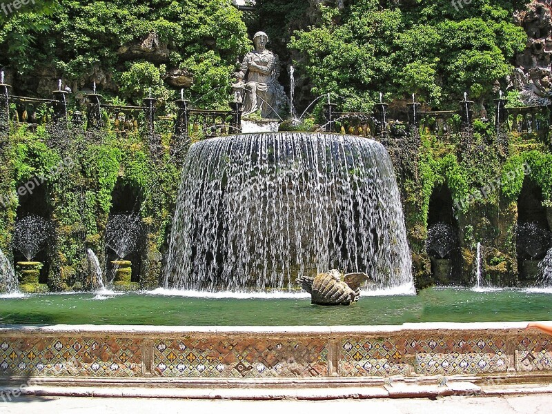 Villa D'este Tivoli Italy Europe Art