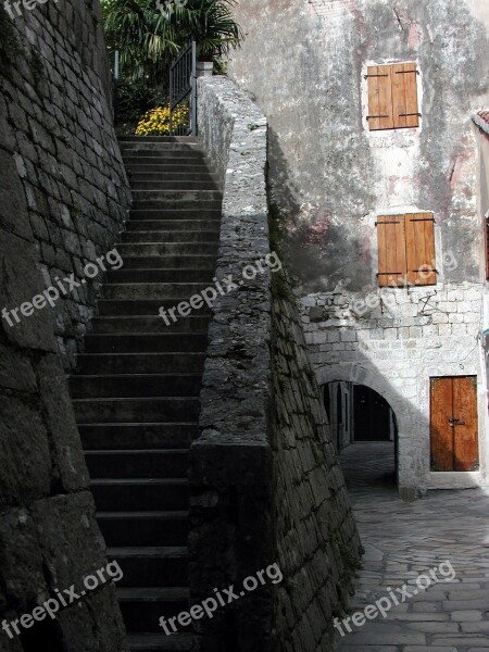 Kotor Montenegro Stairs Steps Old City