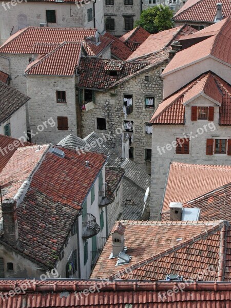 Kotor Montenegro Mediterranean Landscape Old