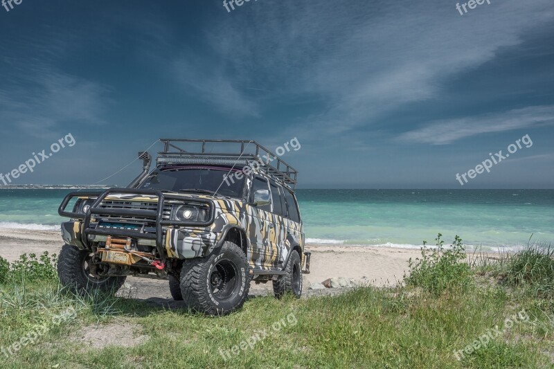 Car Offroad Jeep Pajero Vehicle