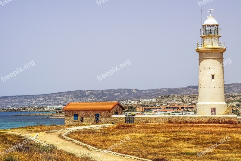 Lighthouse View Sea Path Landscape