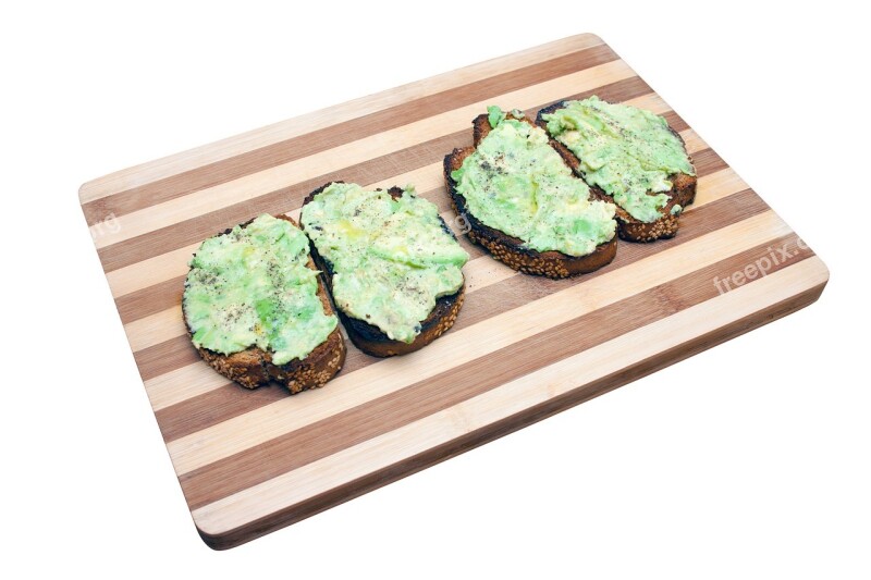 Bread Toast Avocado Oil Pepper