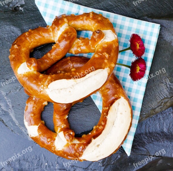 Pretzel Breze Laugenbreze Snack Bavaria