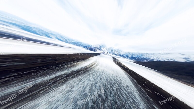 The Scenery Background Speed Snow And Ice Snow