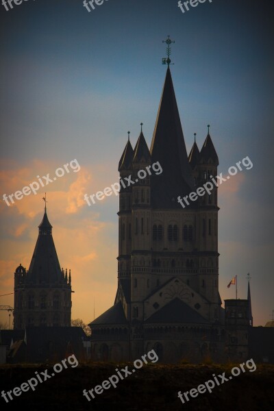 Cologne Town Hall Tower Groß Sankt Martin St Martin City