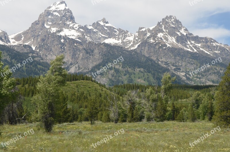 Grand Teton National Park Mountain Grand Park Teton