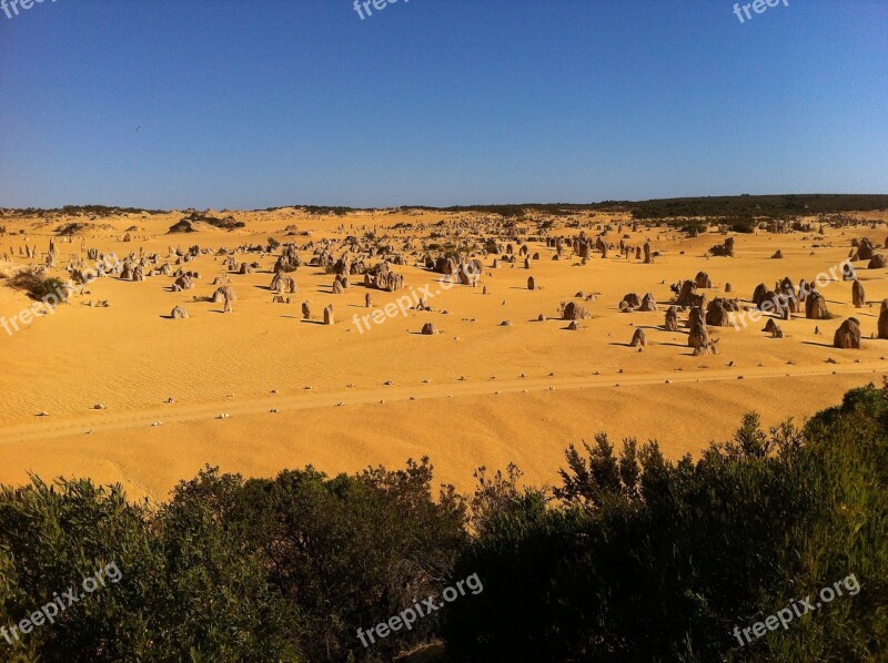 Australia Pinnacles Nambung National Park West Australia Ancient