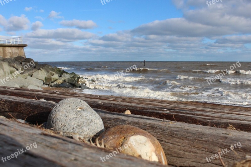 Sheringham Stones Norfolk Sea Beach