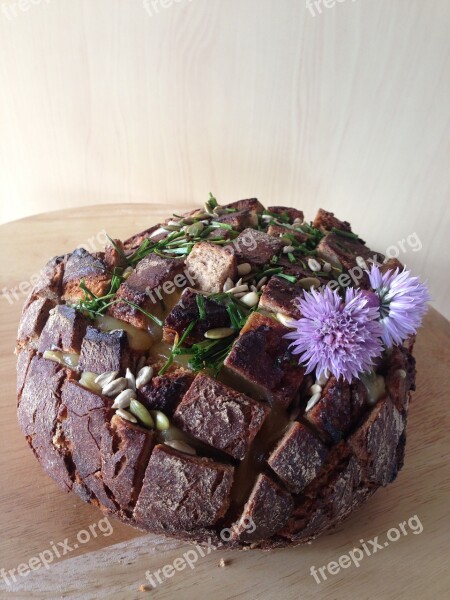 Bread Chives Sunflower Seeds Flowers Cheese