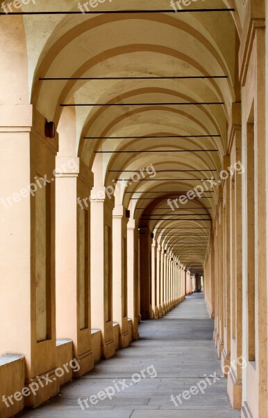 Bologna Italy Arcades Buildings Italian