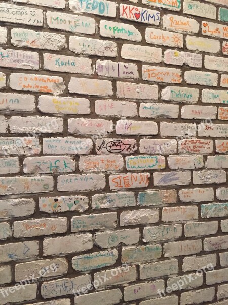 Brick Wall Writing Write Creativity