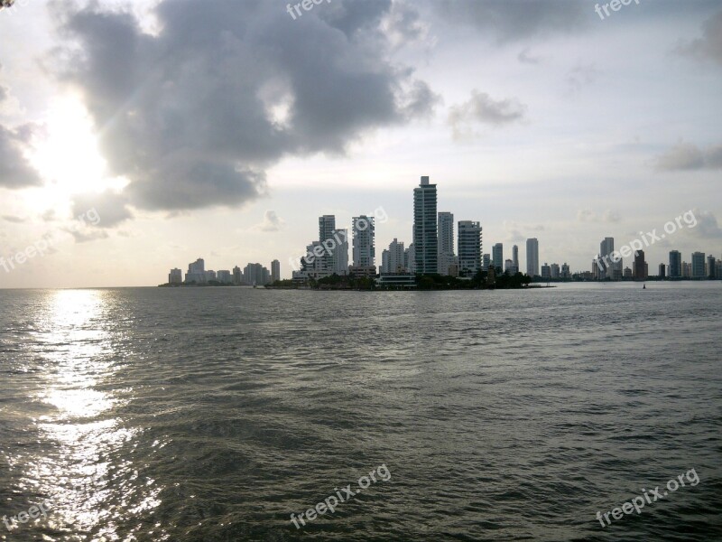 Cartagena Bay Sea Water Calm