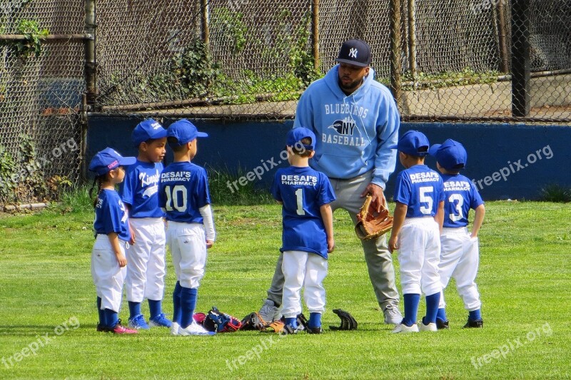 Team Little League Baseball Child Practice