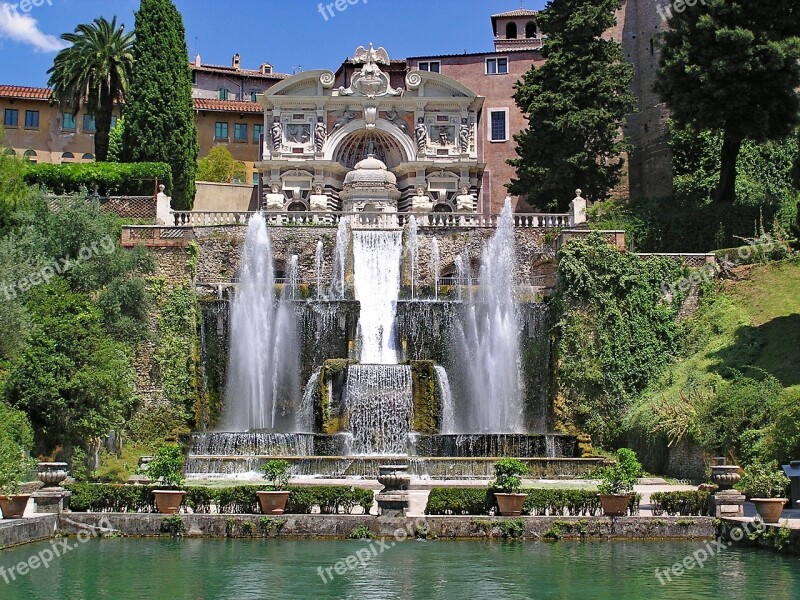 Villa D'este Tivoli Italy Europe Art