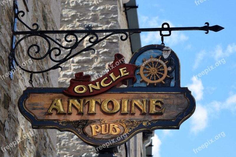 Sign Pub Old Hanging Public House