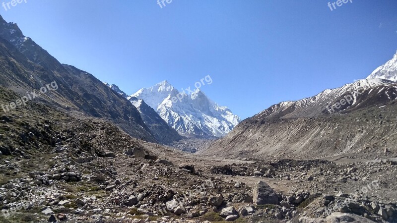 Mountains Himalayas Ice Cap Rocks Free Photos