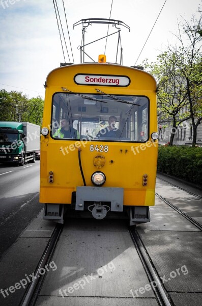 Train Tram Special Crossing Transport Rail Traffic