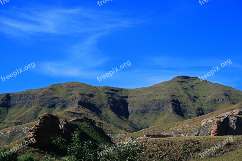 Mountain With Saddle Back Shape Mountains Rugged Rocks Peaks