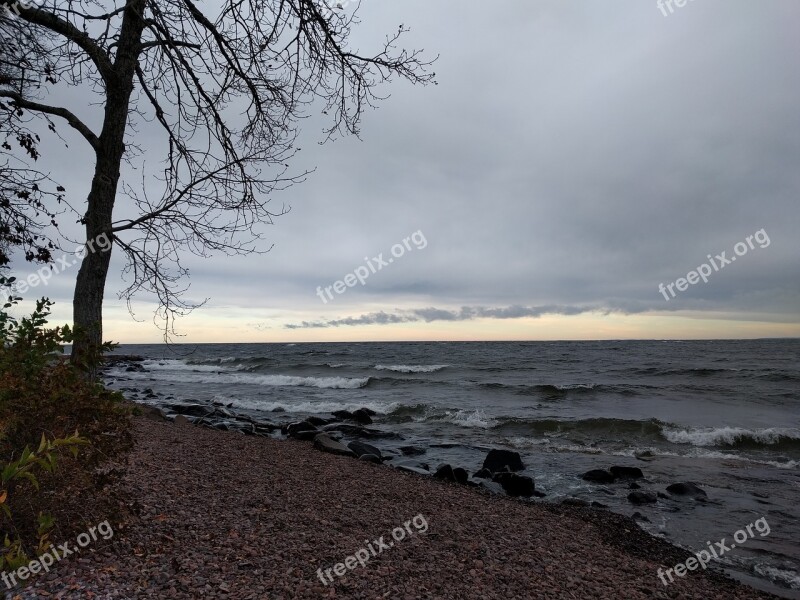 Lake Water Duluth Minnesota Beach