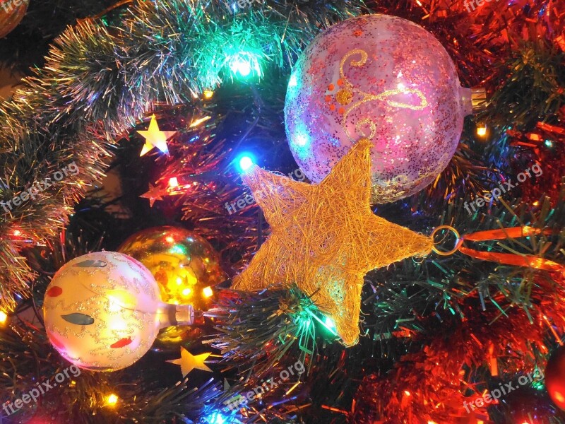 Christmas Tree Christmas Decorations Star Free Photos