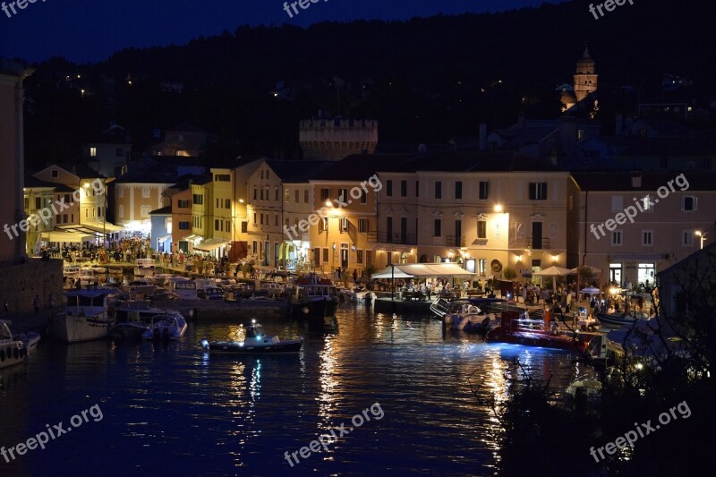 Bay In The Evening Light Croatia Night Picture