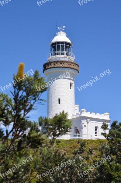 Byron Bay Beach New South Wales Lighthouse Free Photos