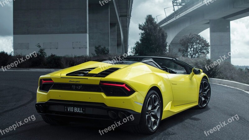 Lamborghini Huracan Spyder Free Photos