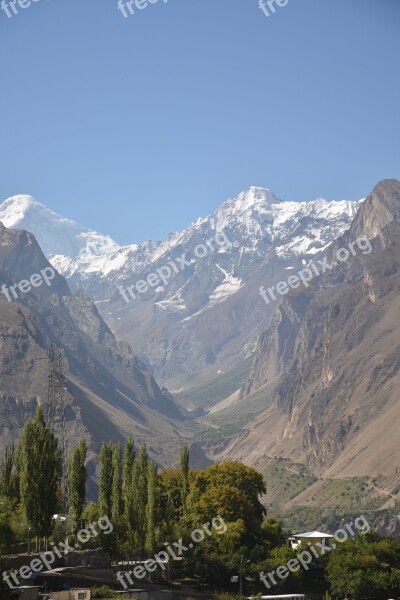 Snow Mountain Nausicaa Hunza Pakistan Free Photos