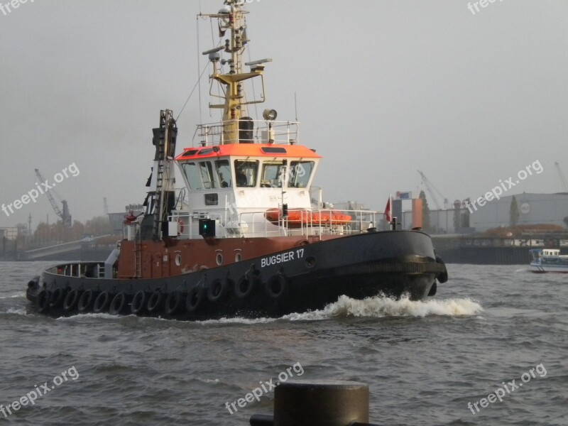 Tug Port Bugsier Schleppdampfer Free Photos