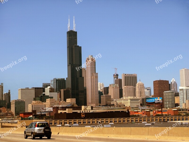 City Chicago Downtown Architecture Illinois