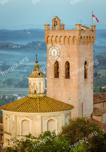 Monument Castle Italy Tuscany San Miniato