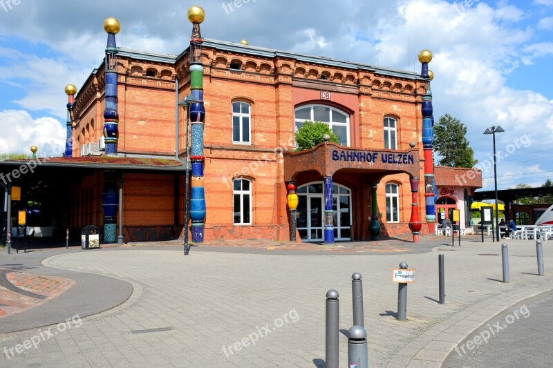 Architecture Germany Railway Station Uelzen Hundertwasser