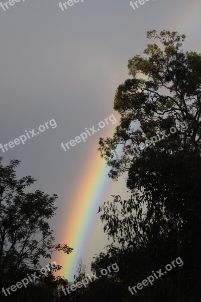 Rainbow Hope After Rain Australia Weather