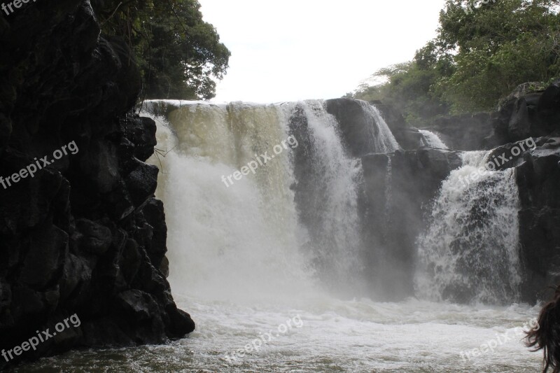 Waterfall River Mauritius Free Photos