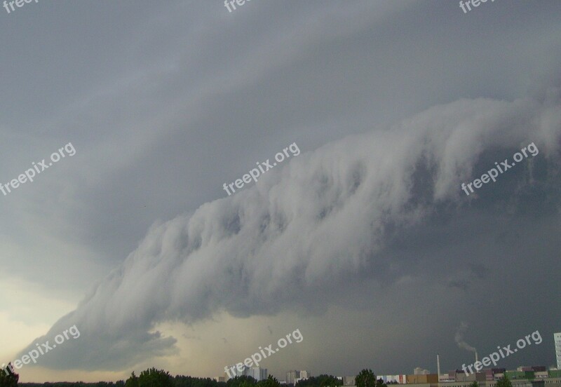 Cloud Thunderstorm Gewitterstimmung Storm Sky