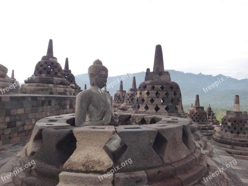 Borobudur Indonesia Java Temple Religion